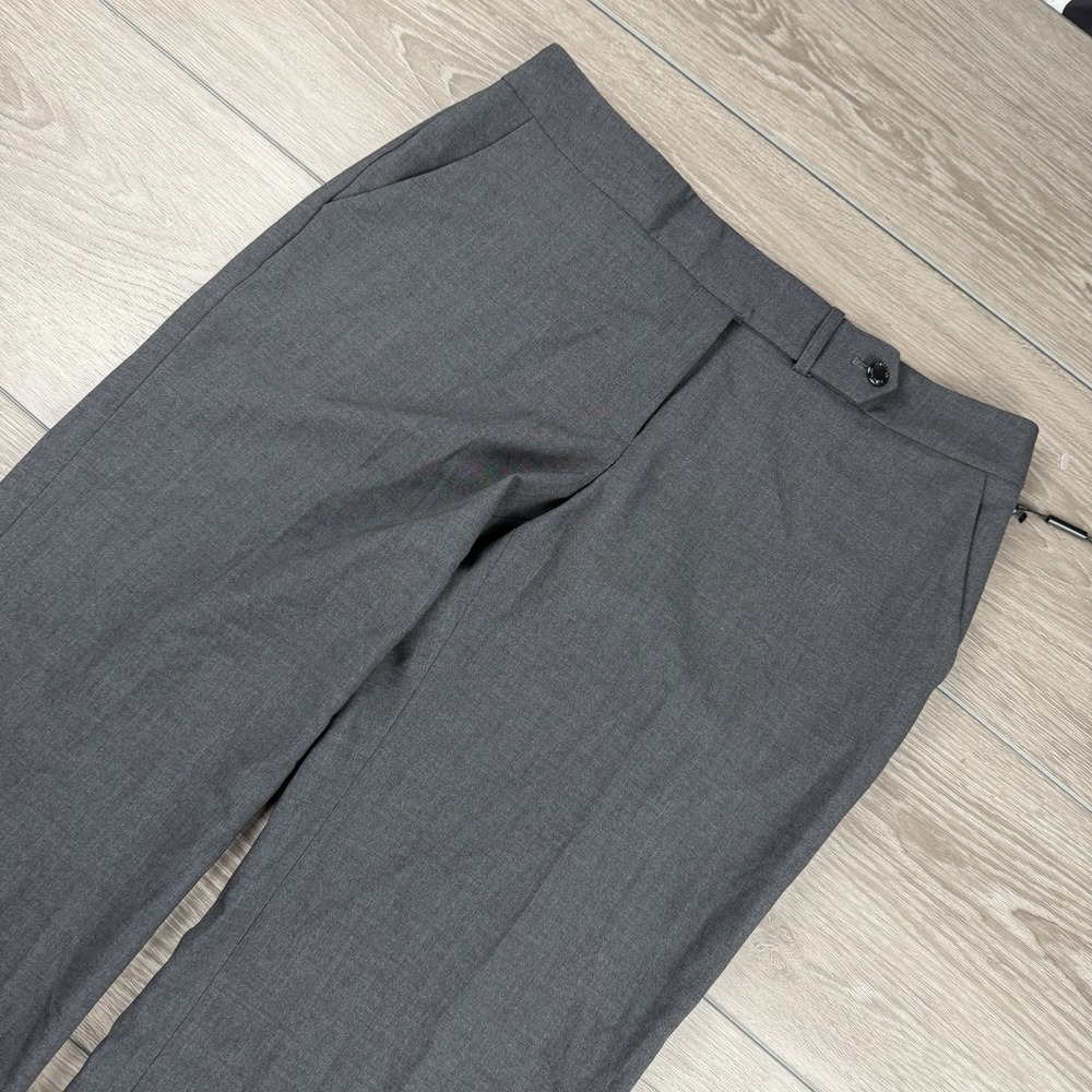 Calvin Klein Women's Classic‎ Fit Wide Leg Dress Pants Grey 6 New